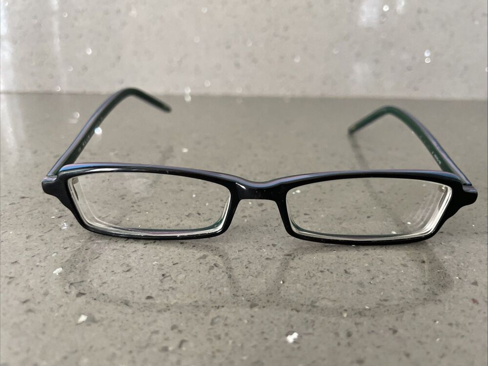KLiiK eyeglasses frames ONLY Denmark 49-15-135 black full rim rectangle multi